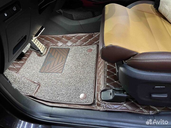 3Д коврики из экокожи Kia Sorento Prime 2019