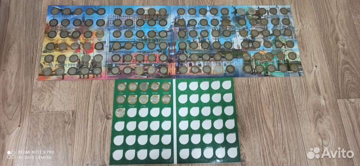 Альбом с юбилейными 10ти рублëвыми бим монетами