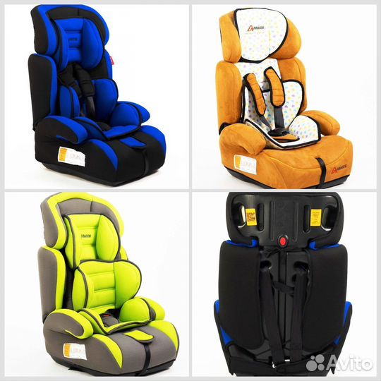 Новые автокресла 9-36кг