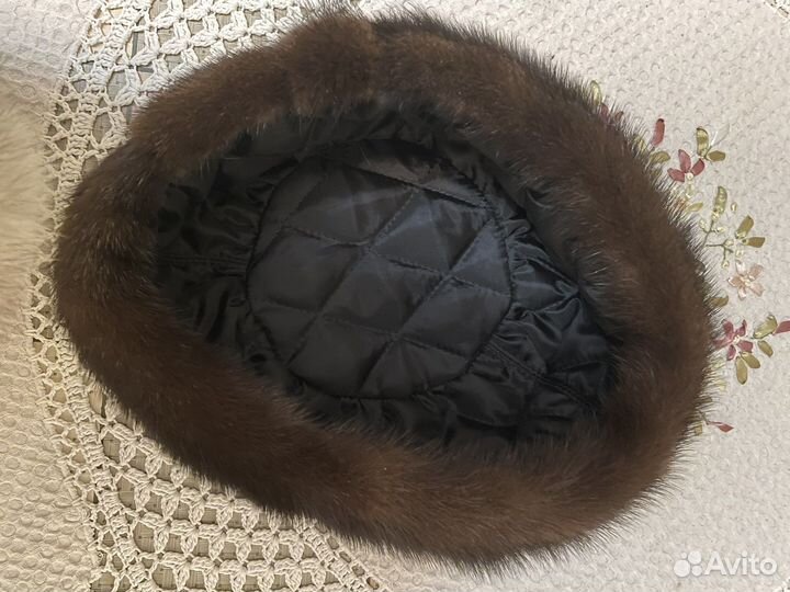Шапка норковая женская 58 размер