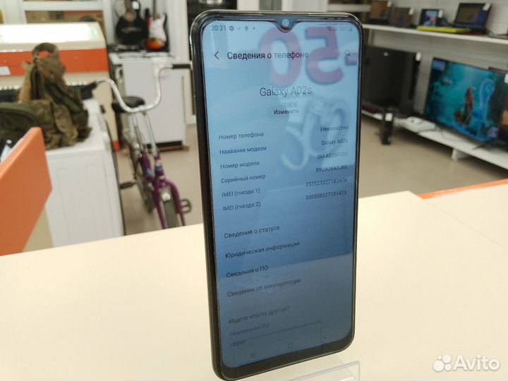 Смартфон Samsung Galaxy A02s 3/32 (Ленина 23)