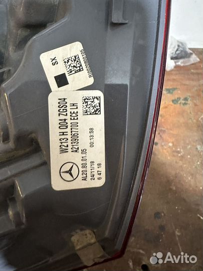 Фара задняя Mercedes E Class W213 2018 год