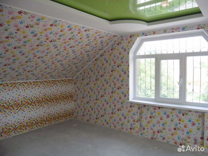 Поклейка обоев