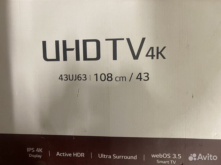 Телевизор LG SMART tv 43 4K