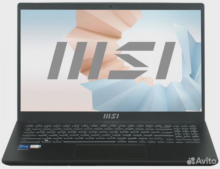 15.6 ноутбук msi modern 15 b12m-209ru черный