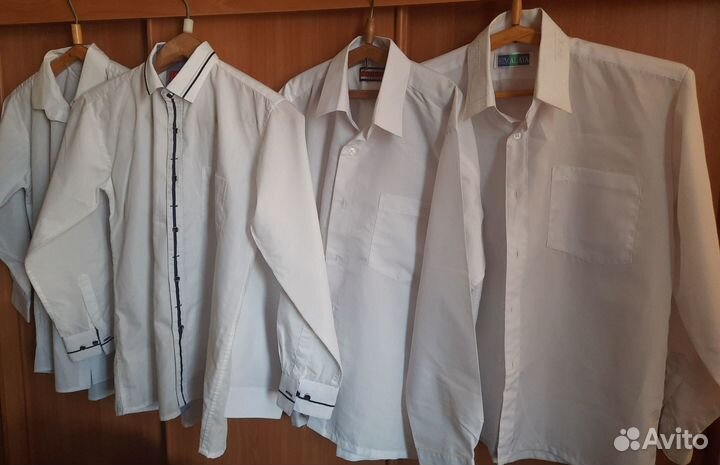 Рубашки белые на мальчика