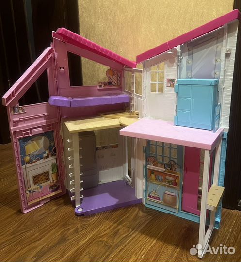 Большой кукольный дом для барби Malibu