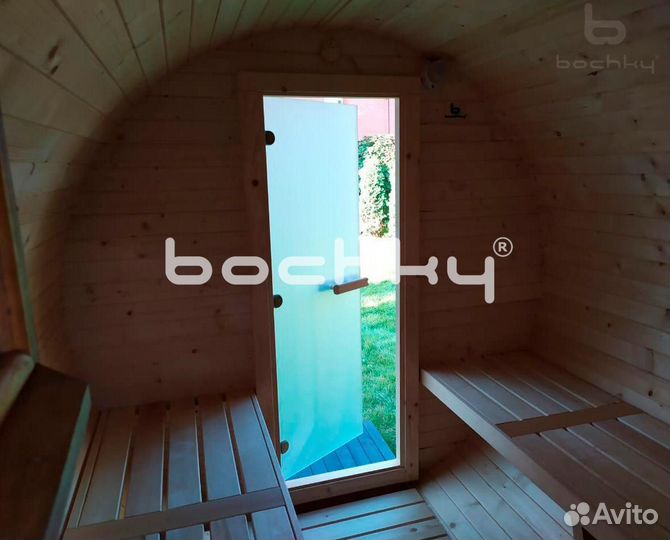 Баня бочка 2 метра круг под ключ