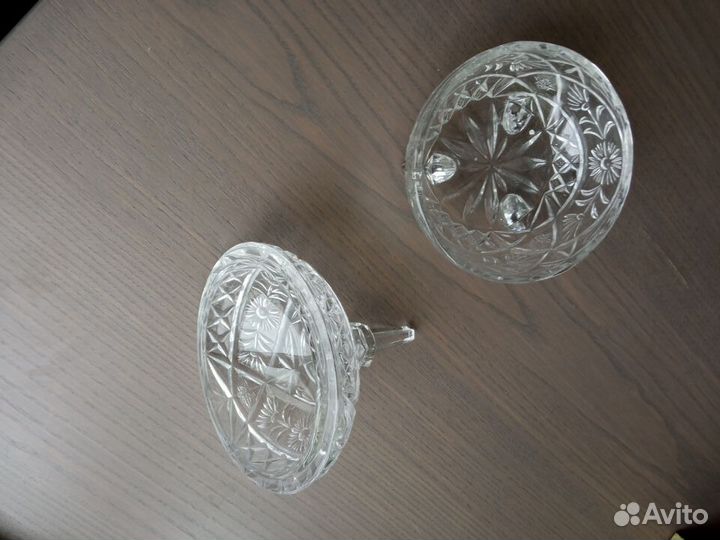 Хрусталь Anna Hutte. Ваза, конфетница, шкатулка