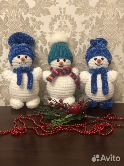 Вязаный снеговик