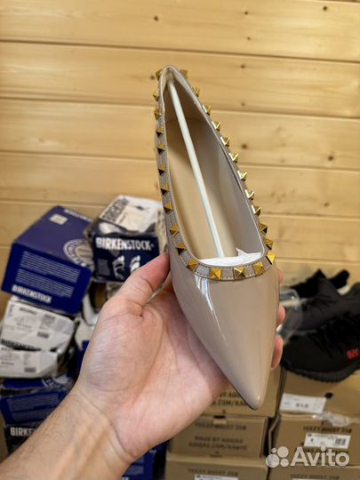 Балетки из лакерованной кожи