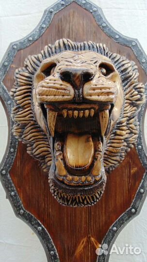 Домашний бар трофей лев