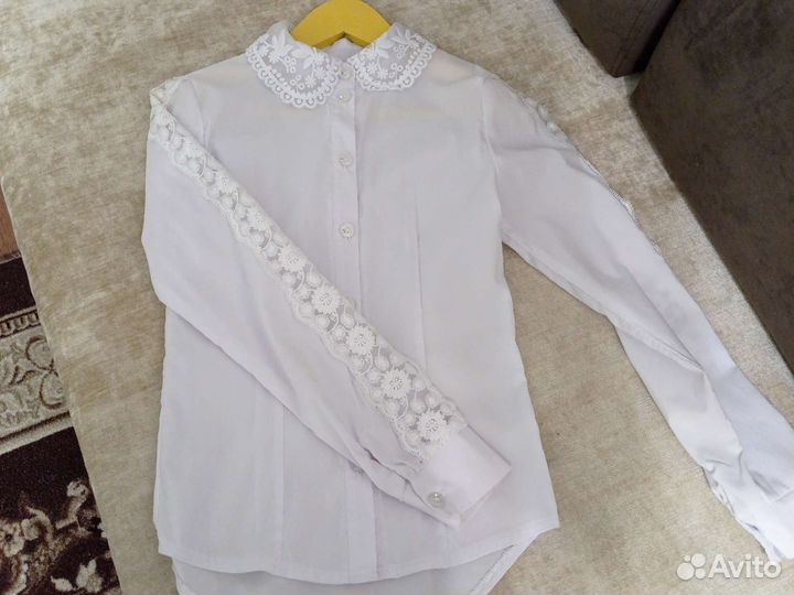 Рубашки школьные 134 140 для девочки