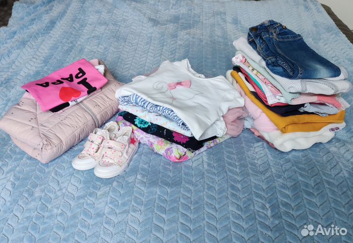 Вещи пакетом на девочку 80 86