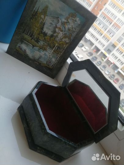 Шкатулка для украшений из натурального камня