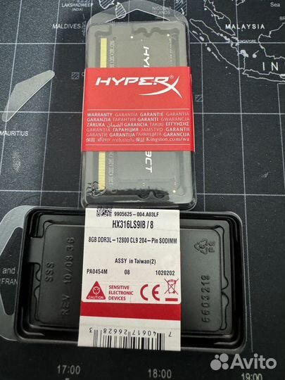 Оперативная память ddr3L 1600мгц новая sodimm