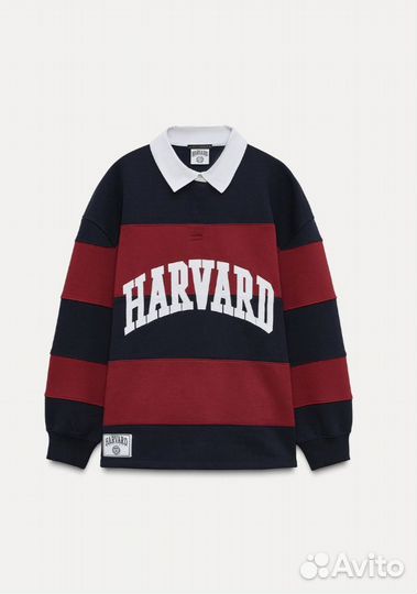 Zara New толстовка поло в университетском стиле