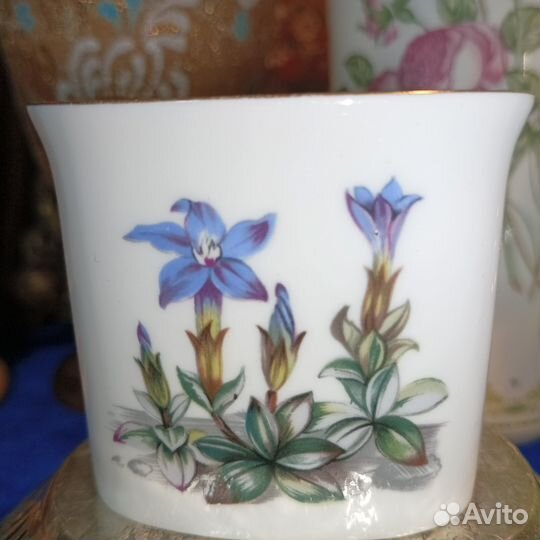 Вазы.Мини.Англия.Старинные.Парные.Фарфор