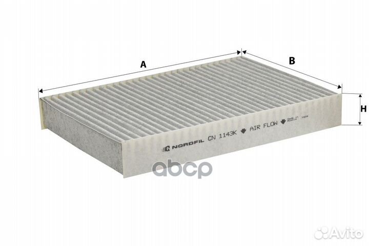 Фильтр салона Nissan/Nordfil/ CN1143K nordfil