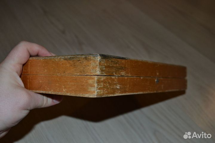 Шашки доска СССР 30х30 см комплект