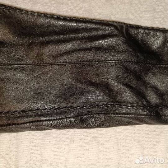 Перчатки женские кожаные удлиненные