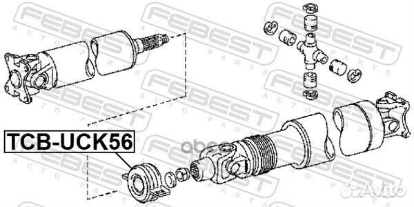 Подшипник подвесной карданного вала tcbuck56