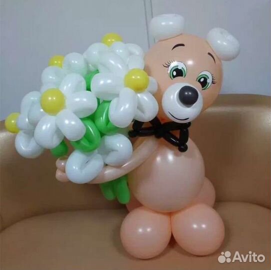 Цветы, фигуры из шаров