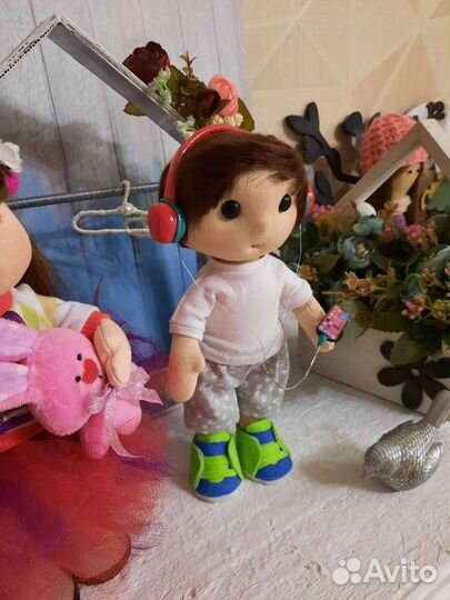 Текстильная кукла мальчик Кирилл