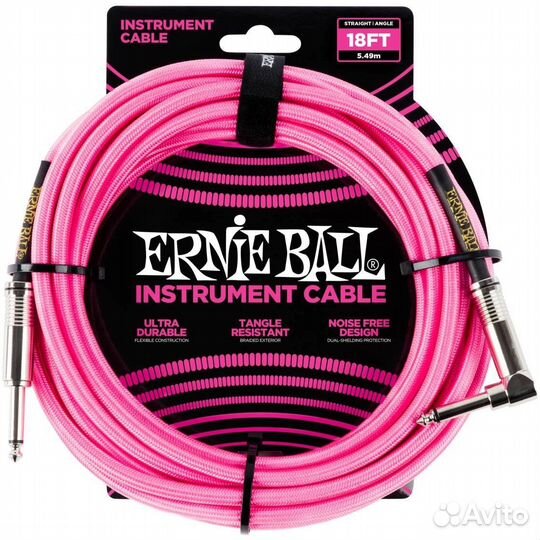 Кабель инструментальный 5,49м Errnie Ball 6083