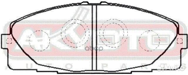 Колодки тормозные дисковые передние AKD-26420 A