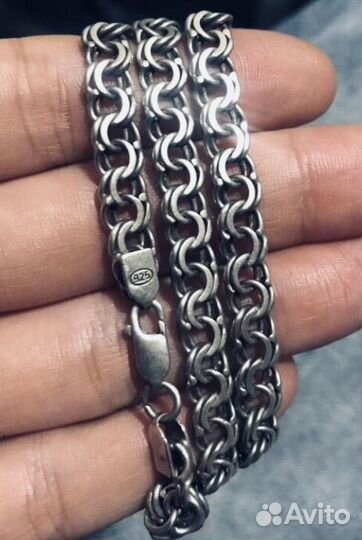 Мужская серебряная цепь бу