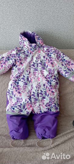 Зимний комбинезон для девочки 92