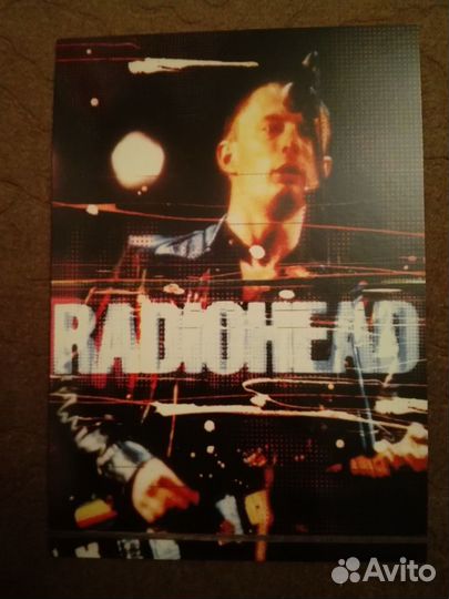 Раритетная почтовая открытка группы Radiohead