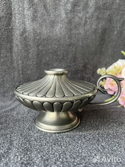 Подсвечник олово винтаж