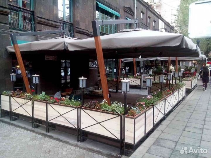 Зонт летний от солнца и дождя, боковая стойка