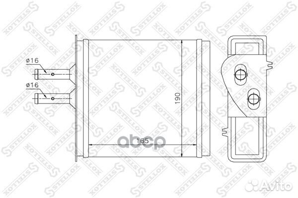 Радиатор печки Fiat Punto/Barchetta 1.1-1.7TD