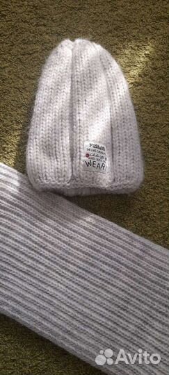 Шапка и шарф(снуд) зимние