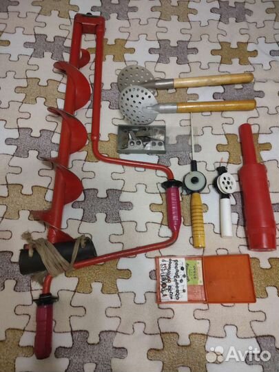 Коловорот (ледоруб), удочки для зимней рыбалки