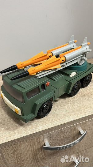Машинка игрушка ракетница (ракетовоз) СССР