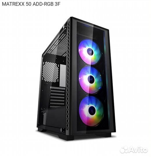 Корпус DeepCool matrexx 50 ADD-RGB 3F Miditower Бе