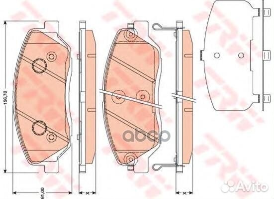 К-т дисков. тормоз. колодок GDB3418 TRW