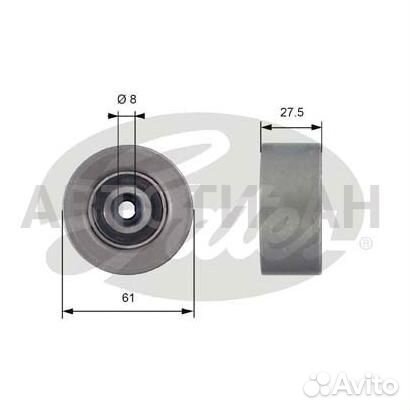 Ролик обводной ремня грм chevrolet Aveo седан II