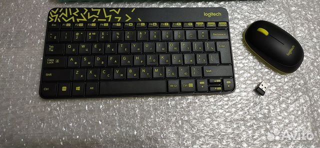 Комплект клавиатура + мышь Logitech MK240 nano