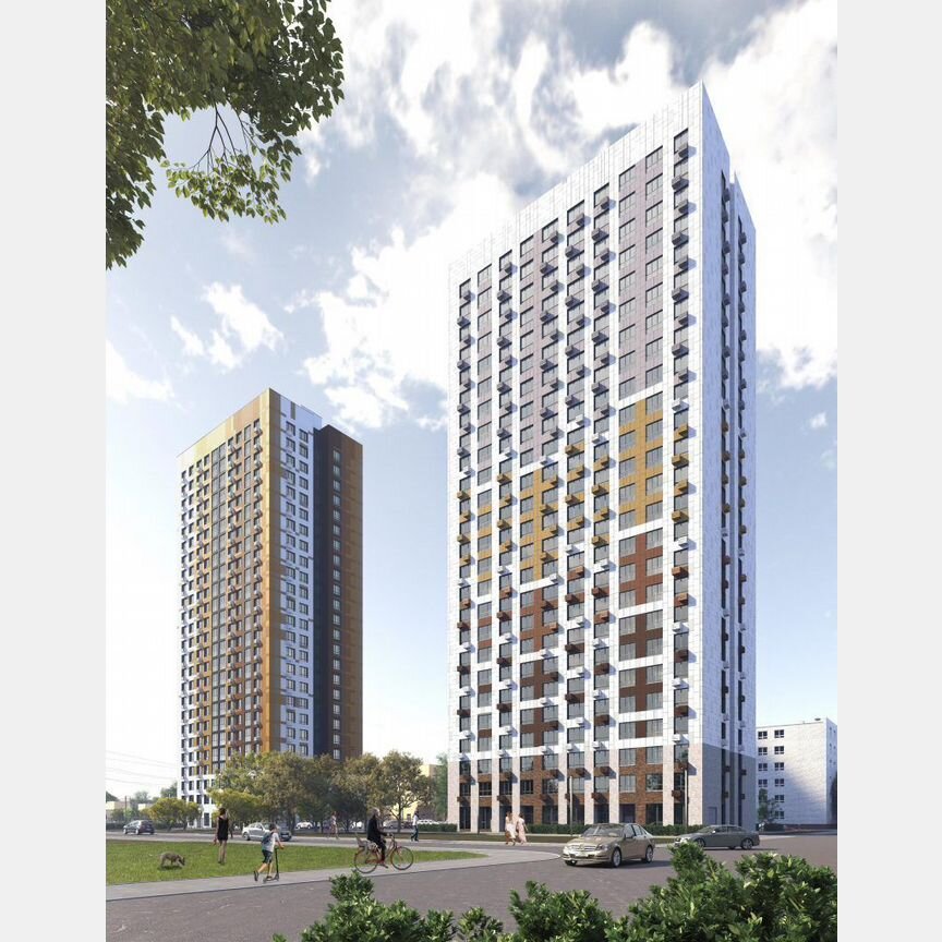 1-к. квартира, 38,7 м², 1/25 эт.