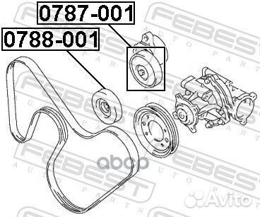 Ролик ремня приводного suzuki baleno/grand vita