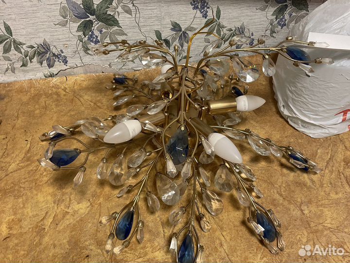 Люстры хрустальные бу