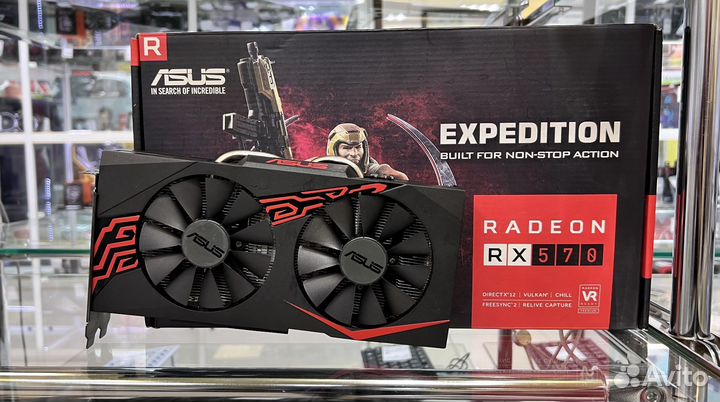 Видеокарта asus RX 570 Expedition OC 4GB/Гарантия