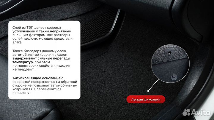 Ворсовые коврики для Renault Koleos 2011-2015