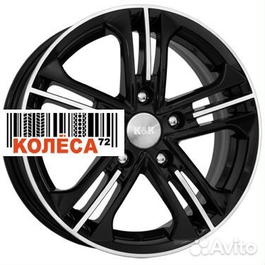 Кик Trinity 6x15 5x100 ET43 Dia57.1 алмаз черный