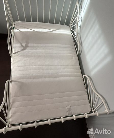 Детская кровать раздвижная IKEA Миннен+ дно+матрас
